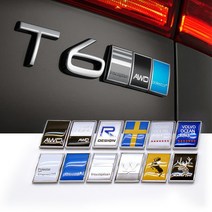 볼보 스티커 트렁크 엠블럼 꾸미기 데코 장식 튜닝 악세사리 차량용품 스웨덴 R디자인, 7.폴스타(화이트), 1개