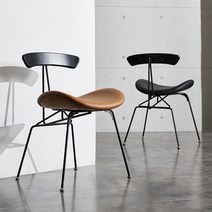 하이팩의자 소품샵 인테리어 고급 커피숍 사무실 CEO, 오렌지