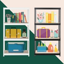 하트랙 철제선반 폭25cm 폭34cm 무볼트 조립식앵글 베란다 팬트리 창고 거실 주방 높이750 높이900 2단 앵글 선반, 1200x250, 900 2단, 화이트