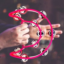 더블 행 핸드벨 탬버린 뮤지컬 타악기 드럼 가족 KTV 파티 액세서리 선물