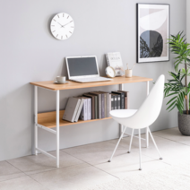 이케아 책상 컴퓨터 테이블 넓은 긴 접이식 미니 공부 고등학생 중학생 1인용 2인용데스크, 화이트