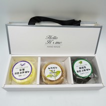천연비누 수제비누 선물 세트 어성초비누 유황비누 녹차비누 각 100g X 3개, 비누세트