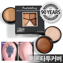 메론 타투커버링크림 파운데이션스펀지브러쉬컨실러, 08 메론 컬러셋 파우더 2oz