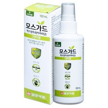 일양약품 모기기피제 모스가드 벅스넷프로(그린티향) 100ml, 5개