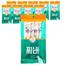 짜바 짜먹는 강아지간식 유산균 오리맛 4p, 10개