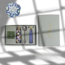 실링왁스 인장 도장 스탬프 세트 눈꽃, 눈꽃_세트B
