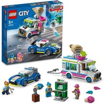 레고 도시 경찰 자전거 60392 토이 블록경찰 부서, 아이스크림 트럭