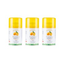 (당일발송) 화장실 방향제 자동 분사기 타이머 자동분사 사무실 업소용, 레몬, 향캔3개