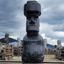 푸카오 모아이상(돌 모자쓴 모아이) 석상 이스타섬 모아이상 대형 조각상 조형물