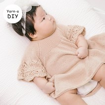 야나 [DIY패키지][니팅포올리브] 코튼 메리노 레이스 뱃 탑 & 드레스(+인쇄도안) 니팅포올리브 아기옷뜨기 유아옷만들기 대바늘뜨개 diy키트 대바늘 뜨개질, 드레스 10세(8볼), 더스티 블루 웨일