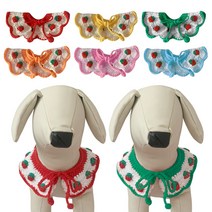 딸기 애견케이프 강아지케이프 목도리 고양이스카프, L, 핑크