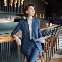 꽃소담 여성 정장세트 투버튼 정장 투피스세트 세미정장 오피스룩