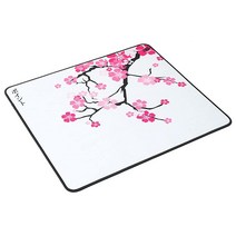 Locus Sakura 화이트 XL 일본 벚꽃 게이밍 마우스 패드/책상 매트 - 라지 와이드(XL) 장인 마우스패드 내구성 있는 하이브리드 텍스처 표면 | 450x400mm /, XXL, Sakura White