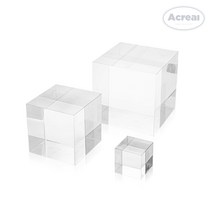 아크리얼 블럭받침대 인테리어 소품 악세사리 피규어 디스플레이, 3EA