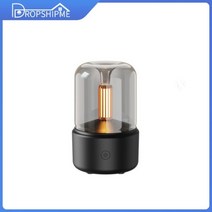 미니 불멍 가습기 USB 가습기 아로마 디퓨저 비 구름 가정용 아로마테라피 램프 숙면, Candlelight Diffuser 2