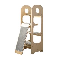 리빙원디자인 크릭 캣타워 소 대 경사판추가옵션가능 자작원목, 소 경사판추가, 1개