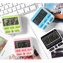 무소음 스탑워치 공부용 타이머 수험생 학생 고3 고시생 공시생 독서실 스터디카페, 그린