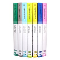 클리어파일 20P 40P 클리어화일 A4 20매 40매, 녹색