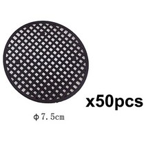 2.5cm 둥근 꽃 식물 냄비 구멍 메쉬 바닥 패드 트레이 분재 그리드 매트 배수 스크린 30/50 개, 07 Dia 7.5cm 50pcs