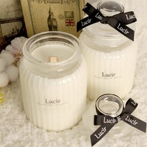 루시아 소이캔들 주문제작 1000ml, 스모크리스심지2개, 블랙체리