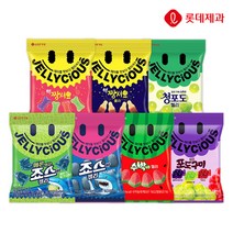 기타 롯데 젤리셔스 젤리 골라담기/핵짱셔요 죠스바 포도맛, 포도먹은구미8입