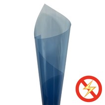 PET투명컬러필름 대전방지 빨강/파랑/초록 PET검정암막필름 롤/시트, 0.075T/620x1050mm 4매, 투명파랑