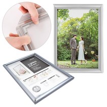 개폐형 액자 얇은 가벼운 알루미늄 액자틀 A3 사이즈 대형액자틀