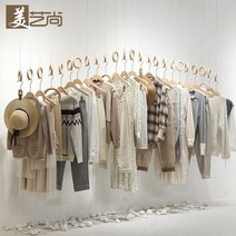 매장인테리어 행잉 우드행거 옷가게 디스플레이 천정, A967로그 색상공식 규격
