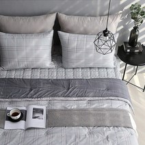 아망떼 글램체크 모달 패딩베개커버 50X70