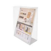 스탠딩메뉴판A4(L자/흰색) 1443 메모보드 메뉴판 230x90x310(mm) 1개입, 3개