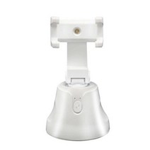 홈캠 가정용 CCTV 자동 스마트 촬영 셀카 스틱 지능형 짐벌 AI 구성 개체 추적 자동 얼굴 추적 카메라 전화 홀더, 하얀색