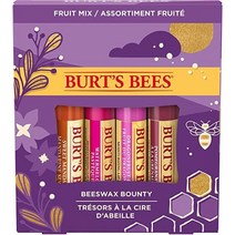 Burts Bees Beeswax Bounty Fruit Mix Lip Balm Holiday Gift Set 4 Balms Pomegranate Sweet Mandarin Dra, Burts Bees Beeswax Bounty Frui