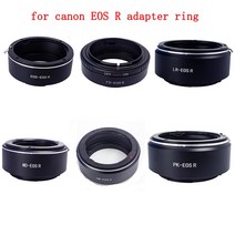 Foleto 렌즈 어댑터 링 Minolta MD FD Leica LR Pentax PK olympus OM EF 어댑터 to Canon EOS R R5 RF 미러리스 카메라, 보여진 바와 같이, PK-EOS R용, 1개