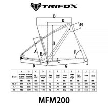 TRIFOX-29er 풀 카본 파이버 MTB 하드 테일 프레임 MFM200 15.5/17/19 인치 오일/기계식 디스크 브레이크 최대 34T, 17, Titanium