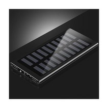 태양 보조베터리 30000mAh 빠른 충전 외부 배터리 충전기 2USB 디지털 디스플레이 아이폰 Xiaomi 화웨이, black
