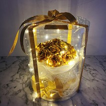 Art홀릭 금 장미 꽃 다발 배달 40대 50대 엄마 아빠 생신 생일 선물 아내 와이프 부모님 결혼 기념일 선물 여자 친구 100일 1주년 첫 생일선물 20대여자생일선물, 7. (금) 9송이+원통케이스