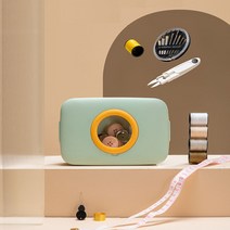 가정용 옷수선 돋보기반짇고리 세트 휴대용 바느질함 바늘꽂이 재봉실 케이스