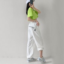 힙합 스트릿 댄서 긴 트레이닝 바지 댄스부 무대 공연 춤 의상 조거 프린팅 레터링 블루