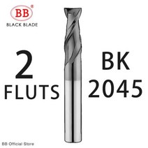 무선 유심 라우터 와이파이 공유기 BB CNC 카바이드 플랫 엔드 밀 텅스텐 커터 2 4 플루트 금속 강철 가공 공구 키 페이스 스퀘어 라우터 비트 6 8 12 생크 HRC55밀링, 5.5x6x15x50+2F-BK2045