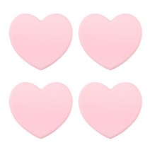 청춘 하트 실리콘 냄비받침대, 핑크, 4개