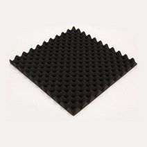 방음벽 방음 스펀지 차음제 흡음제 녹음실 셀프방음 실내 접착식 흡음판, Black, 2cm