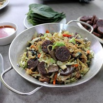 사그담 [27년전통] 미림통통 백/양념 순대볶음2인분, 백순대볶음2인분(순대+곱창+간)