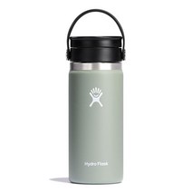 Hydro Flask 와이드 마우스 물병 뚜껑 듀 176274, 16오즈, 아가베