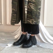 키얼 지퍼 키높이 워커 부츠 4.5cm