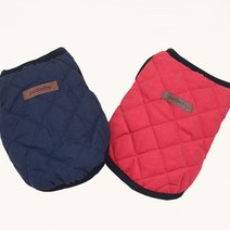 런웨이멍멍 펫베이비 강아지 누빔패딩조끼 댕댕이패딩조끼 누빔패딩 강아지패딩 겨울옷, 베이지, L