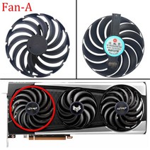 95MM FDC10U12D9-C 87MM 비디오 카드 팬 사파이어 니트로 + AMD Radeon RX 6700 6800 6900 XT 그래픽 쿨링, 01 Fan - A