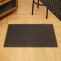 [얀카페트] 리알토 네덜란드산 퓨어울 사이잘룩 발매트 현관매트(50x80cm)19브라운, 19브라운/50x80cm