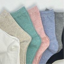 제이렉스 패션 데일리 양말 쫀쫀한 무지 골지 남자 여자 중목 삭스