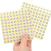 숫자스티커 번호스티커 뷔페 예식장 학원 매장, 제품선택, 101-200