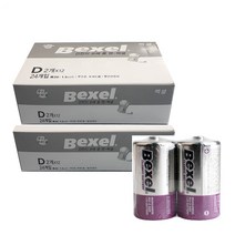 벡셀 망간 D형 건전지 R20 24알/1box 벌크형, 1개, 48개